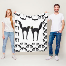 Manta Polar Gatos negros Spooked