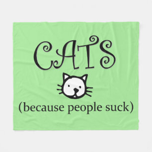 Manta Polar Gatos porque la gente maldice