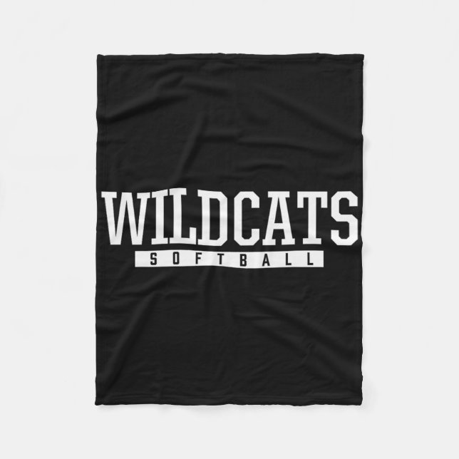 Manta Polar Gatos Salvajes de Shelby County Softll Hs (Anverso)