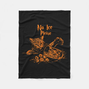 Manta Polar Gatos vintage humor hielo divertido meme de gato h