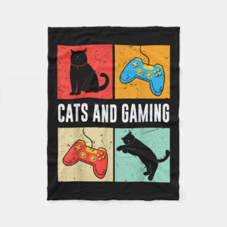 Manta Polar Gatos Y Juegos Para El Juego De Videojuego De Gato