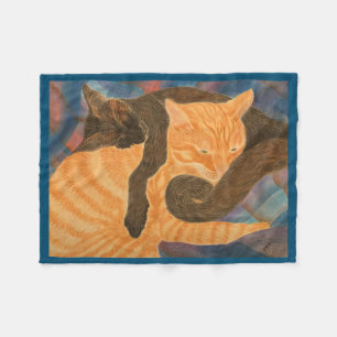Manta Polar Gatos y platillos