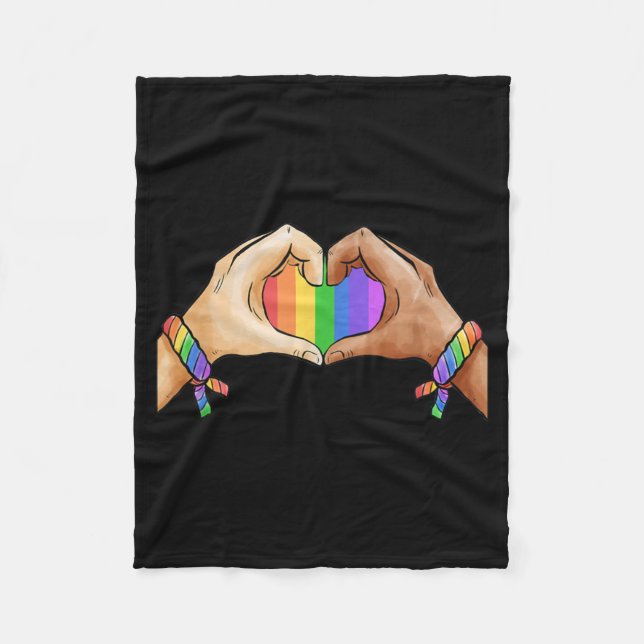 Manta Polar Gay Pride Clothing LGBT Rainbow Flag Pride Month (Anverso)