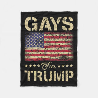 Manta Polar Gays Para Las Estrellas De Trump Y La Bandera Esta