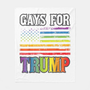 Manta Polar Gays para Trump Orgullo LGBT Gay bandera arcoiris 