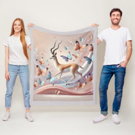 Manta Polar Gazelle and Butterflies Fantasy Art