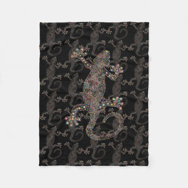 Manta Polar gecko LIZARD ART (Anverso)