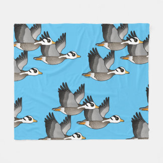 Manta Polar Geese Birdorable con cabeza de bar en vuelo