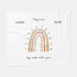 Manta Polar Gemelos de agua neutra de género Hielo Arcoiris hi