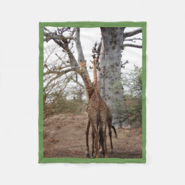 Manta Polar Gemelos De Giraffe Cutan Personalizan El Destino D