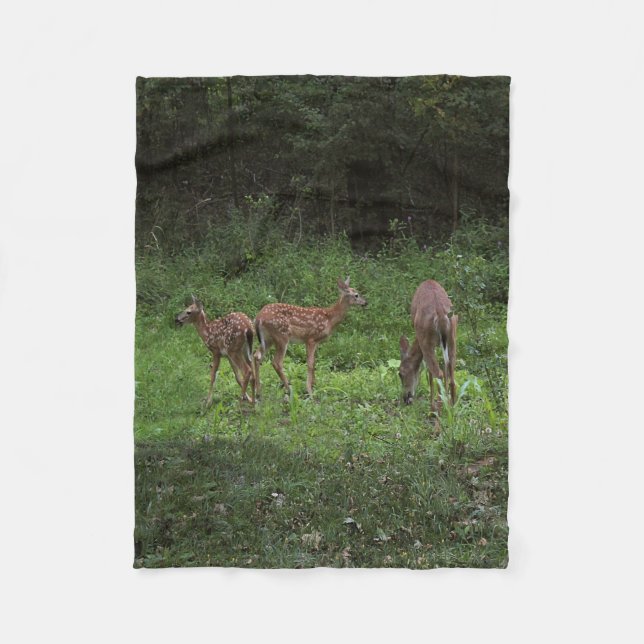 Manta Polar Gemelos y su mamá (Anverso)