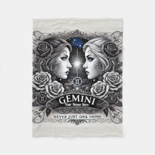 Manta Polar Gemini "Never One Thing" Fleece Blanket