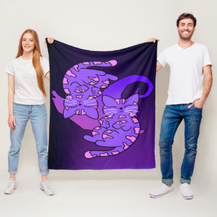 Manta Polar Gemini Purple Gemini Retro Neon Kittens personaliz