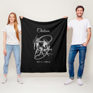 Manta Polar Géminis - Rótulo del zodiaco