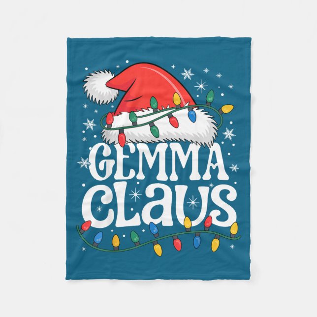 Manta Polar Gemma Claus Funny Xmas Christmas Grandma Holiday S (Anverso)