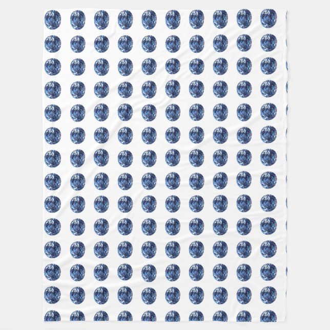 Manta Polar Gemstone Aquamarine, azul cielo (Anverso)