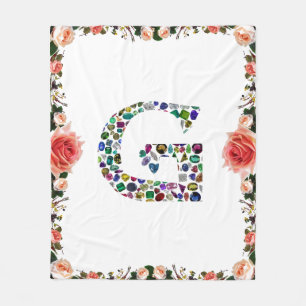 Manta Polar Gemstone Diamond Initial G Monograma Art