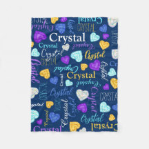 Gemstones corazones nombre personalizado color Cri