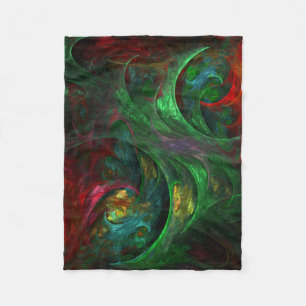 Manta Polar Génesis Arte abstracto verde