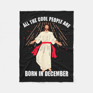 Manta Polar Gente Cool Nace En Diciembre Cristiano Navidad