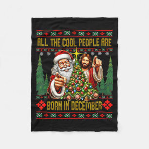 Manta Polar Gente Cool Nace En Diciembre Cristiano Navidad