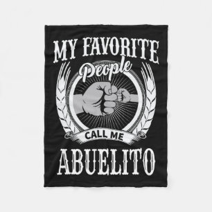 Manta Polar Gente favorita me llama Abuelito Español Mexicano