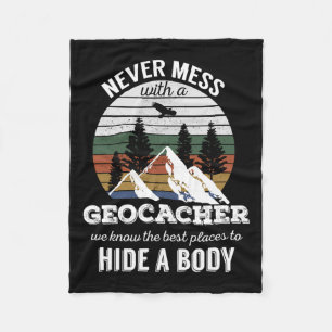 Manta Polar Geocaching T Shirt Nunca Se Encuentra Con Geocacha