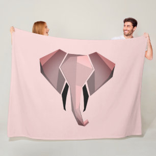 Manta Polar Geometría Cabeza elefante