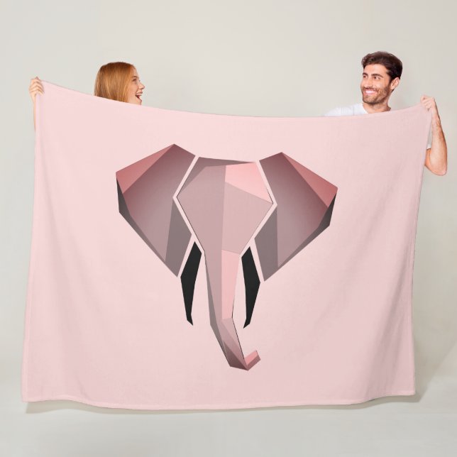 Manta Polar Geometría Cabeza elefante (In situ)