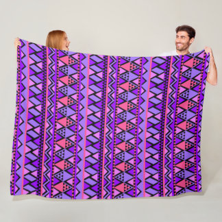 Manta Polar Geometría morada alegre