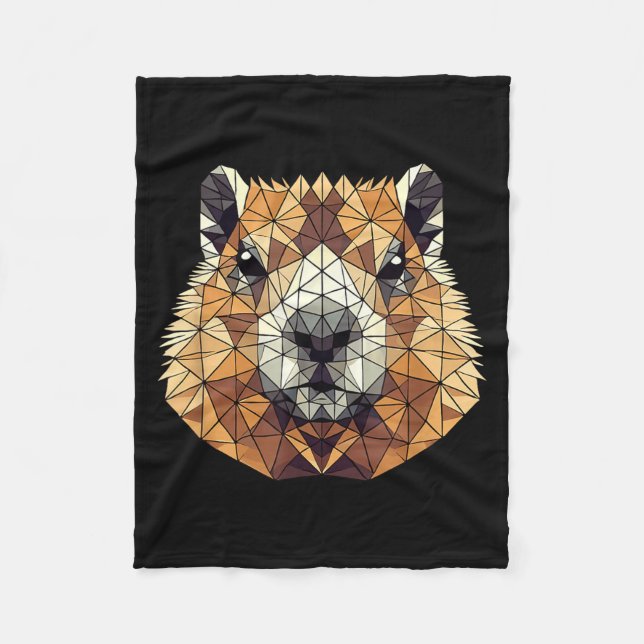 Manta Polar Geometric Art Groundhog Groundhogs  (Anverso)