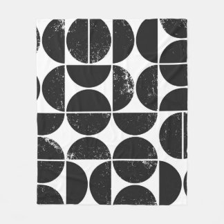 Manta Polar geométrico minimalista: semicírculos escandinavos.