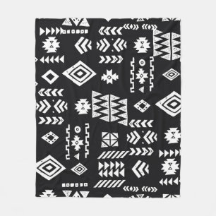 Manta Polar Geométrico tribal: fondo elegante y sin costuras.