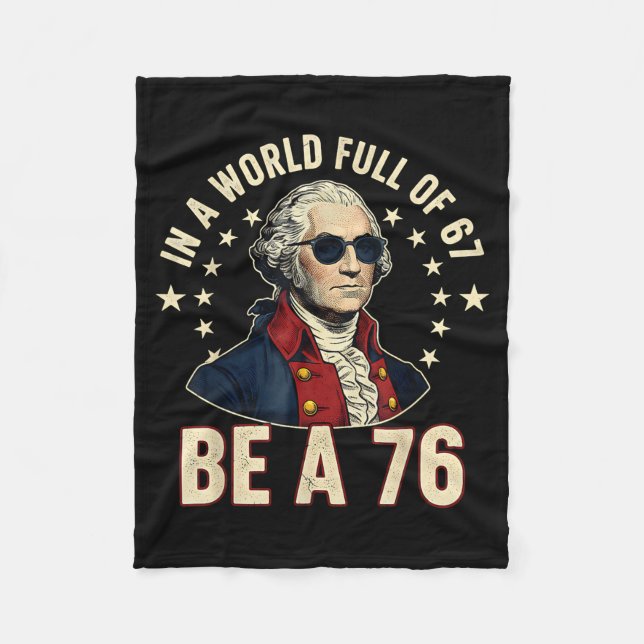 Manta Polar George Washington 67 Meme In The World Full Of 67  (Anverso)