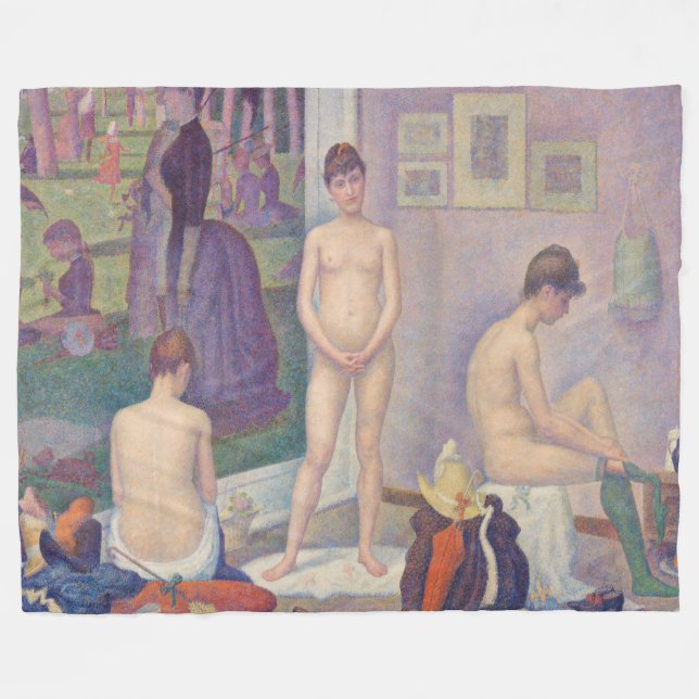 Manta Polar Georges Seurat - Los Modelos (Frente (Horizontal))