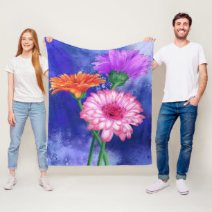 Manta Polar Gerberas Fleece Blanket Hermosas Flores