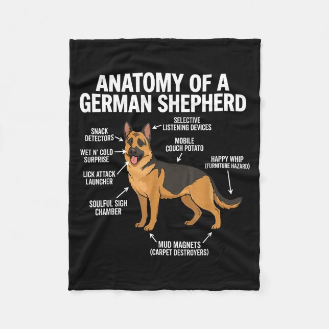 Manta Polar German Shepherd  (Anverso)