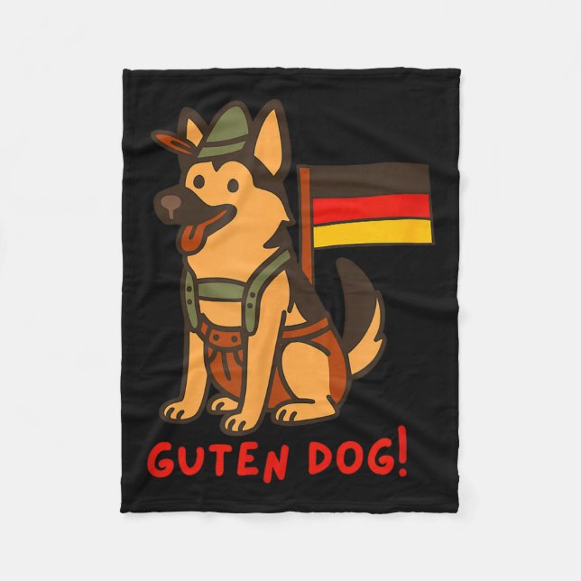 Manta Polar German Shepherd Funny Beer Festival Guten Dog  (Anverso)