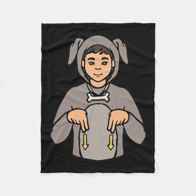 Manta Polar Gesto De La Mano De La Mano De Los Animales Awares (Anverso)