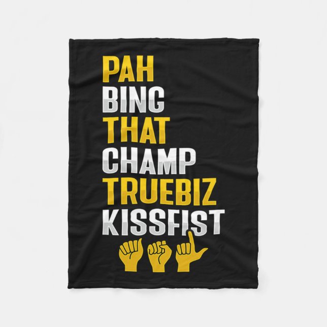 Manta Polar Gesto de mano Gesto Sordera Sensibilización sobre  (Anverso)