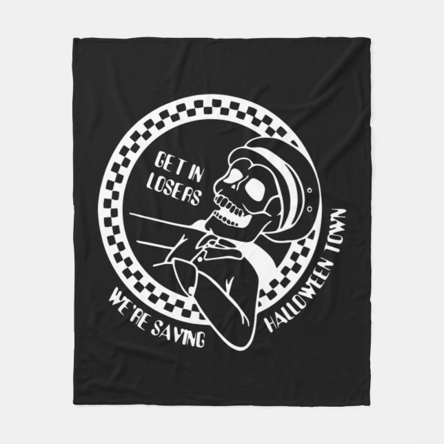 Manta Polar Get In Losers Lazy Halloween Costume Fun Skeleton  (Anverso)