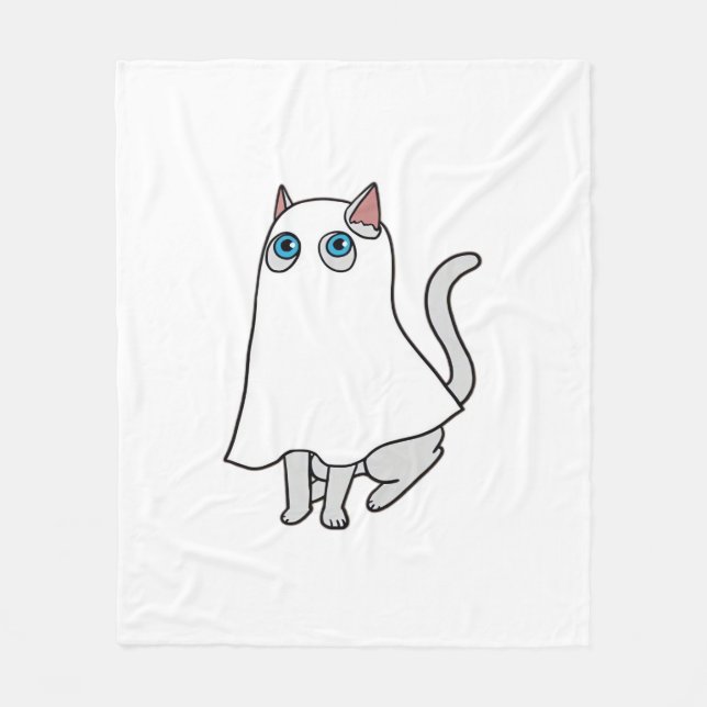 Manta Polar Ghost Cat Classic T-Shirt_1 (Anverso)