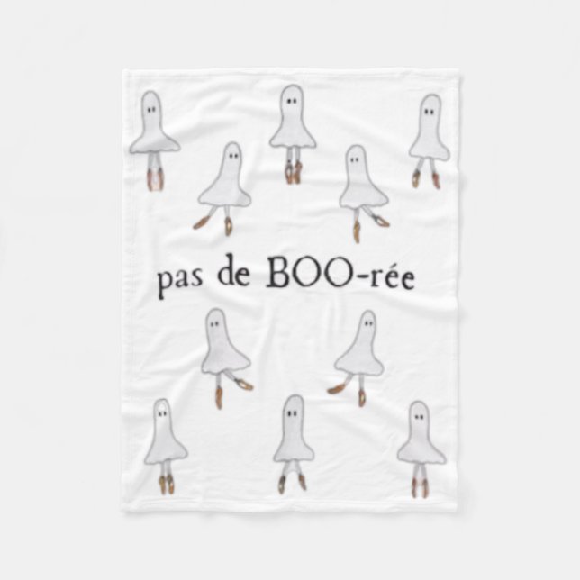 Manta Polar Ghost Pas De Boo-rée Llet Dancer Halloween (Anverso)