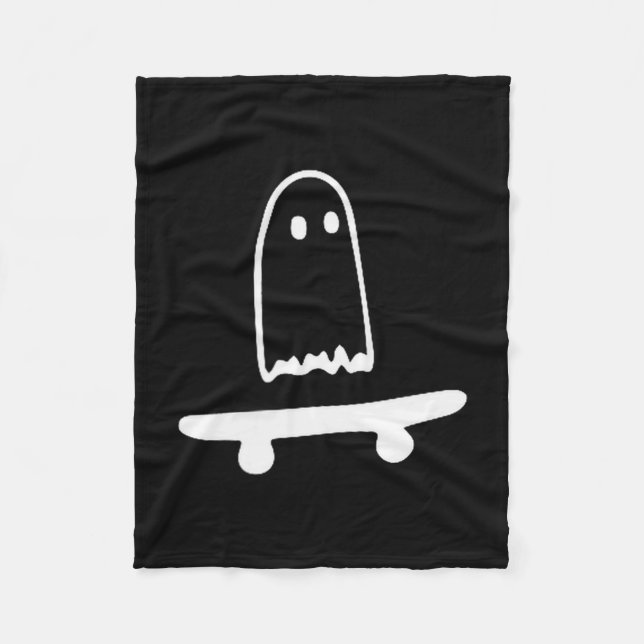 Manta Polar Ghost Skateboard Lazy Halloween Costume Funny Skat (Anverso)