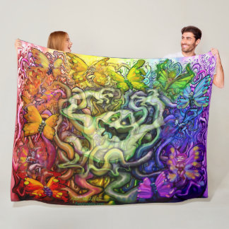 Manta Polar Ghostal Rainbow Magic Fleece Blanket