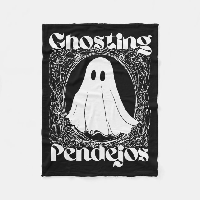 Manta Polar Ghosting Pendejos Funny Mexican Ghost Halloween Hi (Anverso)
