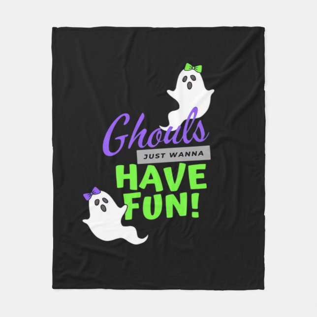 Manta Polar Ghouls solo quiere divertirse en otoño (Anverso)