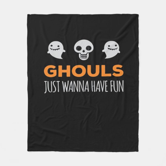 Manta Polar Ghouls solo quiere divertirse estético de otoño (Anverso)