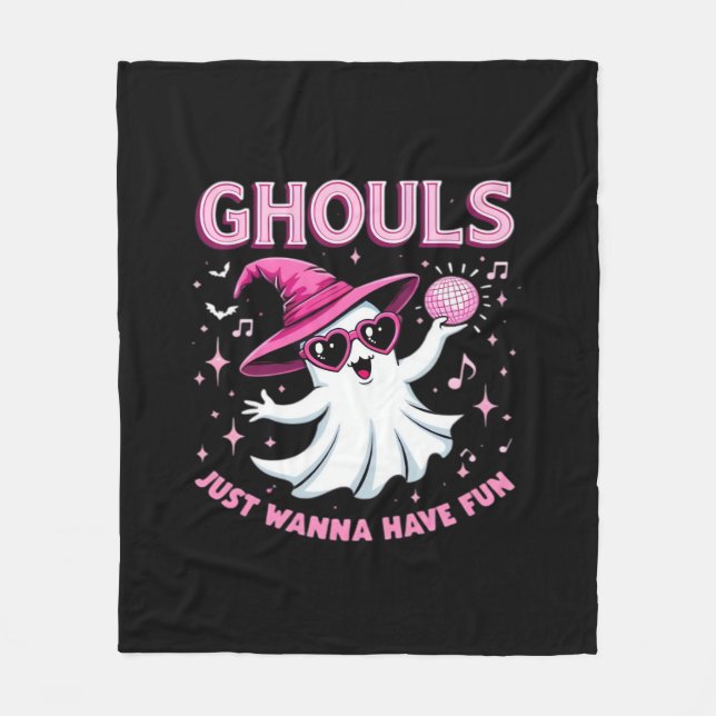 Manta Polar Ghouls solo quiere divertirse, Halloween espeluzna (Anverso)