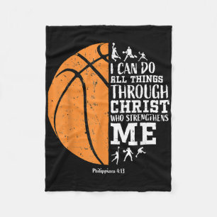 Manta Polar Gif de baloncesto cristiano para hombres y niños r